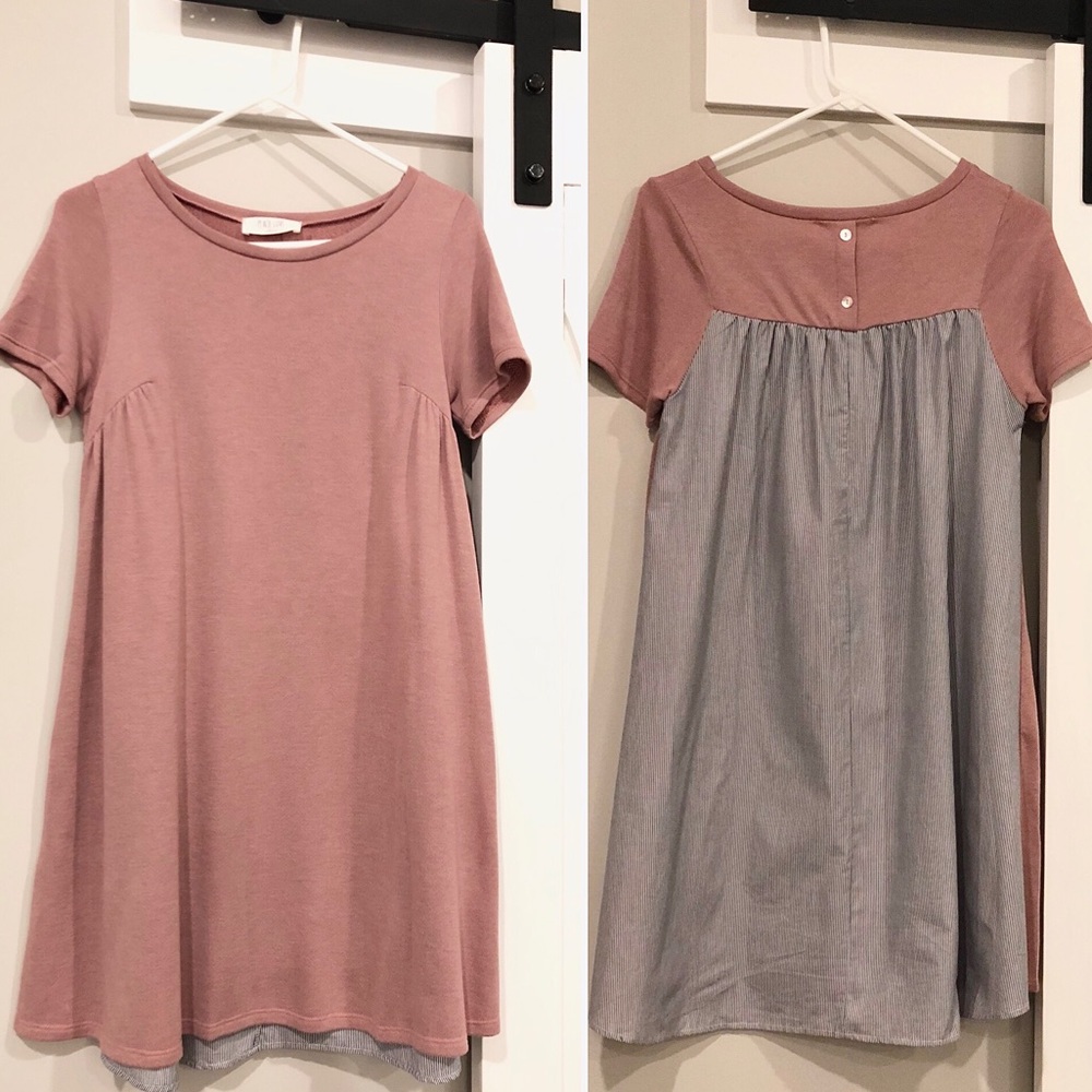 T-shirt Style Cotton Babydoll Dress